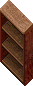 wooden shelf