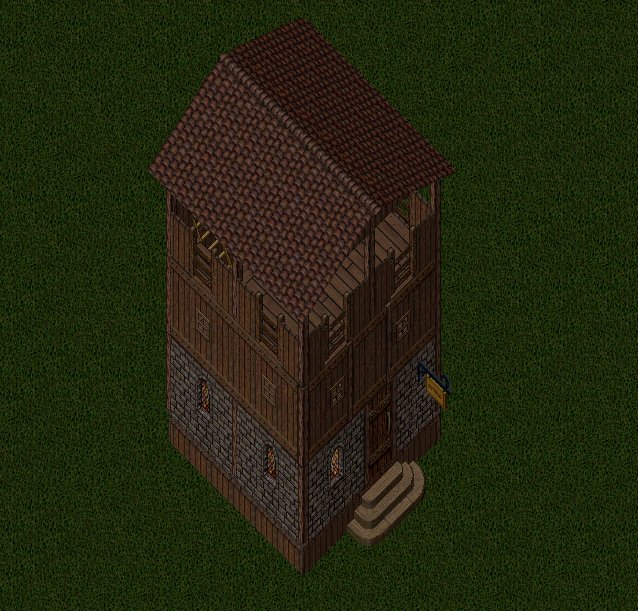 Small Brick House, outside, facing east, stage 3