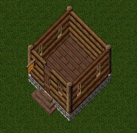 Small Log House, inside, stage 1