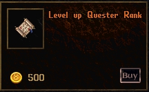 Level up Quester Rank reward