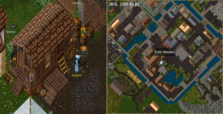 Valeska outside the Moonvale bank